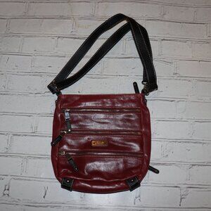 🔴 Tignanello Red Leather Crossbody · 10x10" A bold, functional crossbody